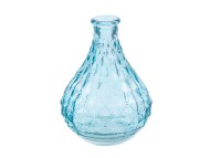 Ваза стеклянная Голубая Н-12,5см Арт-0620-М07