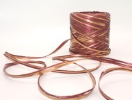 РАФИЯ искусств 16мм*200ярд Золото-Бордовая