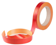 Лента Простая 2см*50ярд Двухцветная Красно-Жёлтая