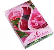 Свеча гильза Ароматизир Пион Набор 6шт*12гр