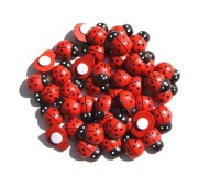 Липучка Божья коровка 1,5см (1уп\24шт) цена за 1шт