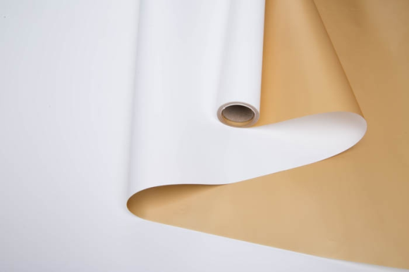 Пленка матовая двухсторонняя Золото/Белая 60см/10м