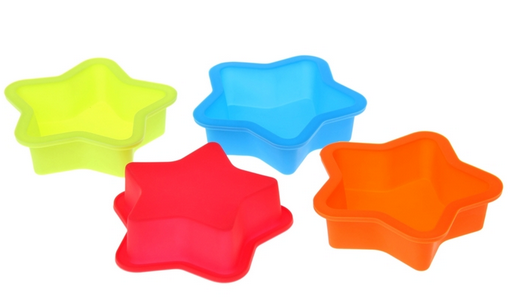 Форма силиконовая для выпечки Пятиконечная звезда 13,5*13,5*3см Арт-1063389