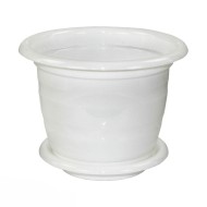Горшок Виола 2лит Белый с поддоном М-1335 (БАШ)