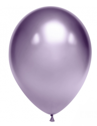 Шар латексный 10/25см хром Сиреневый 1уп/50шт