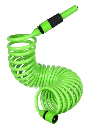 Шланг спиральный 7,5м (+насадка/коннектор 2шт/штуцер1/2-3/4) Арт-9914780