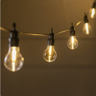 Электрогирлянда 5м Лампочки Жёлтый свет Арт-1258