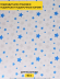 Пленка матовая Звёзды Синий-Серебро 70см*10м