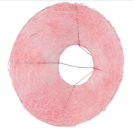 Каркас для букета 25см Сизаль Гладкий Светло Розовый