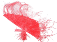 Каркас для букета Капля с бахромой Лен красный