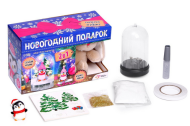 Новогодний подарок 2 в 1 Набор для творчества с игрушкой Зайчик 8,5см Арт-7770691