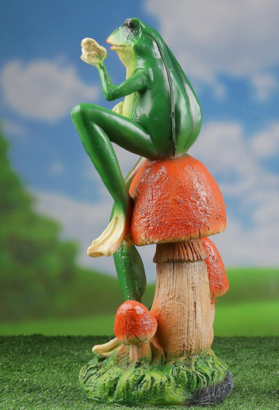 Фигурка Лягушка с бабочкой 39см Арт-1134674