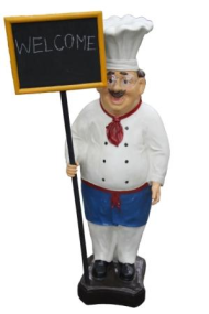 Фигурка Повар Арт-FP-40180 Н-108см