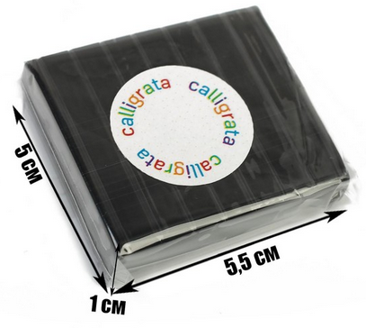 Полимерная глина Calligrata 50гр Чёрная Арт-1301044