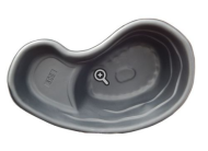 Пруд садовый 380лит Чёрный 165*103*45см