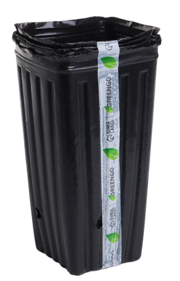 Набор горшков Рассадных полиэтилен квадратные Greengo 1,5лит*5шт (50мкм) Арт-10479282