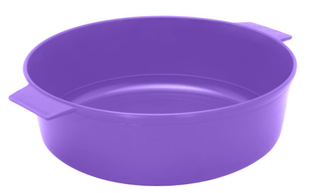 Миска пластиковая с ручками Микс Арт-0202/15 4лит (D-28см)