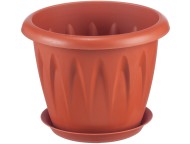 Горшок Алиция 200мм 2,6лит Терракот с поддоном М-3067 (М-пл)