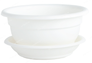 Горшок Флора 0,45лит Белый (D-130мм)