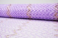 Сетка Рабица Сиреневая с золотой полосой 53см*5,5м