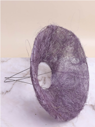 Каркас для букета 25см Сизаль Гладкий Сиреневый